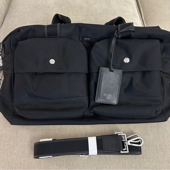 Hugo Boss Meridian Leather-Trimmed Shell Holdall Bag - Picture 5 of 10